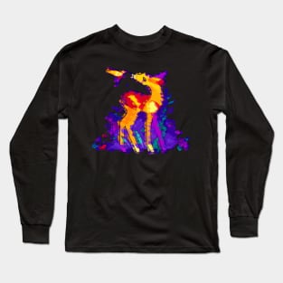 Abstract Deer in nature Long Sleeve T-Shirt